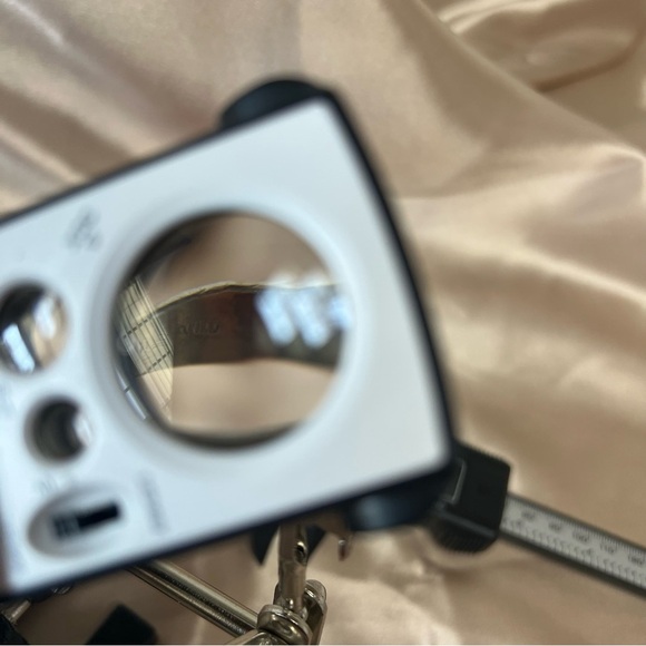 Sterling Silver 925 Engraved Scroll Work Ring Band Size 8.5 Dainty Boho Style - Picture 9 of 14